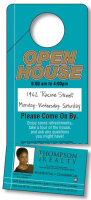 Door Hangers: Rectangular Shape with Slit and Detachable Business Card